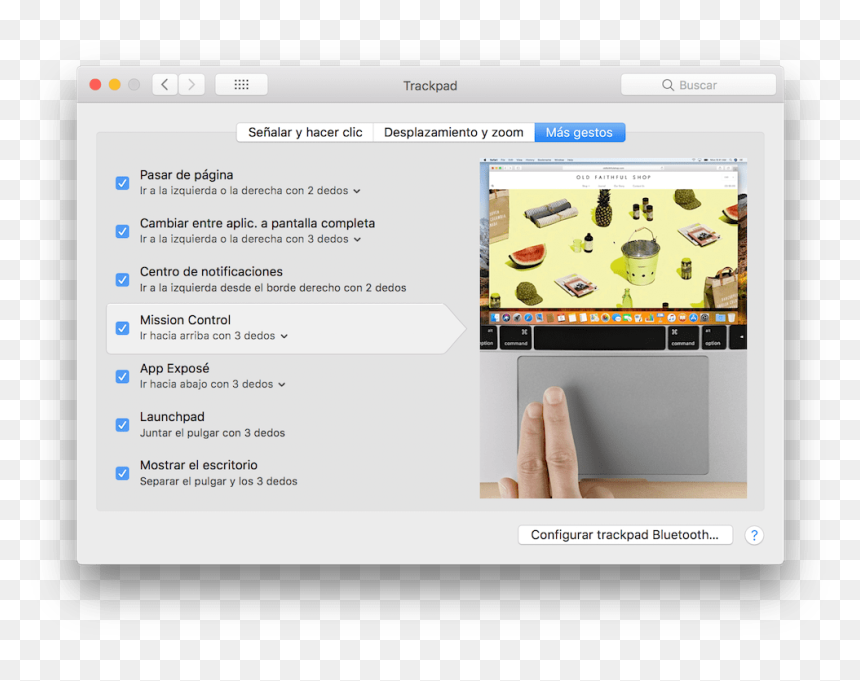 Gestos Del Trackpad En Mac - Configuracion De Ratones En Macos, HD Png Download - pulgar arriba png