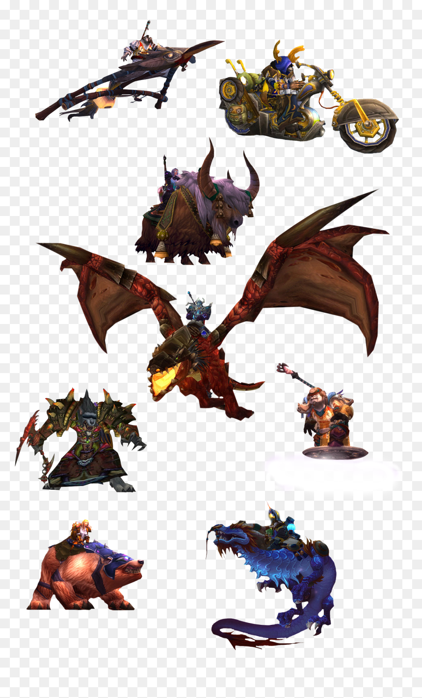 Wow-renders - Dragon, HD Png Download - video game renders png