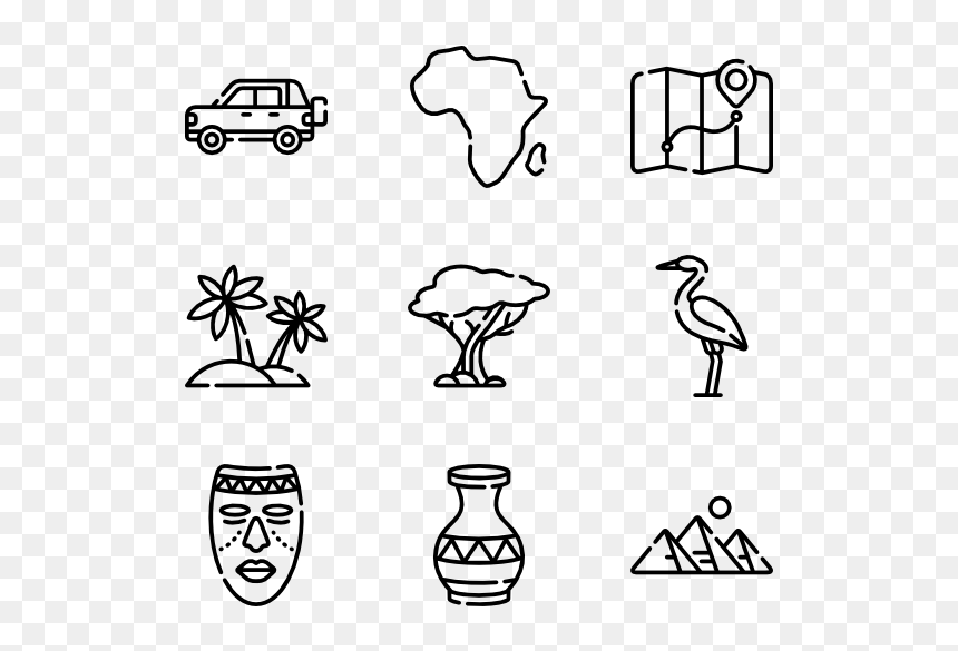 Design Icon Vector Png, Transparent Png - africa vector png