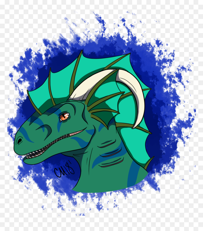 Inktober Day 15 Bakuub The Sea Dragon - Cartoon, HD Png Download - dragon horns png