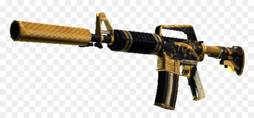 M4a1 S Golden Coil, HD Png Download - cs go counter terrorist png