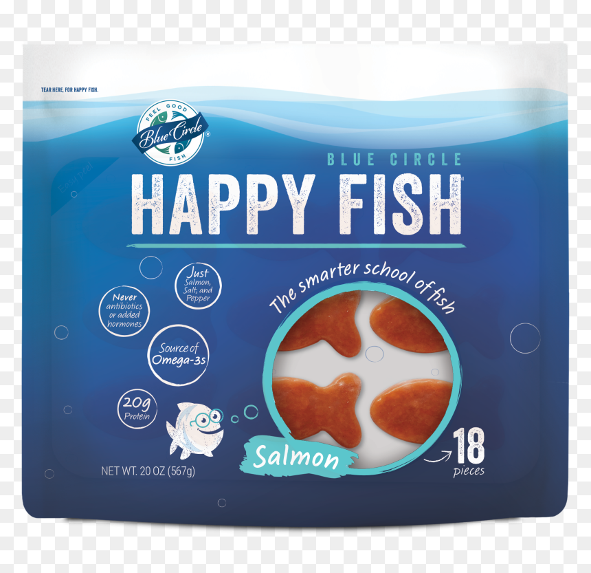 Happy Fish Salmon - Orange, HD Png Download - cooked fish png