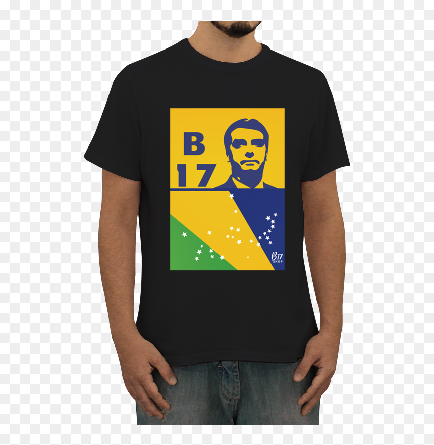 Camiseta Bolsonaro B17 De B17 Shopna - Camisetas Com Obras De Arte, HD Png Download - bolsonaro png