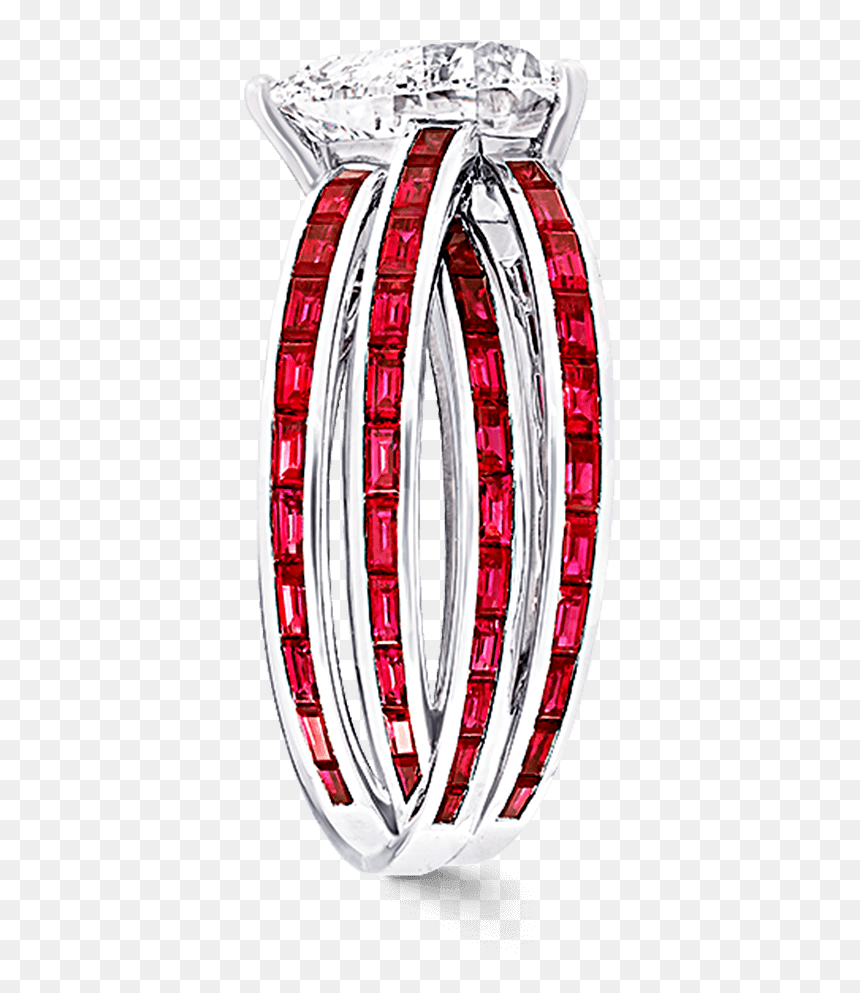 Engagement Ring, HD Png Download - ruby heart png