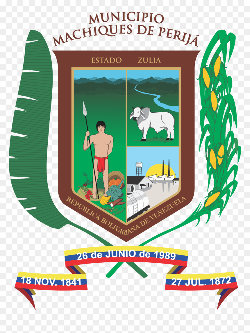 Escudo Machiques De Perija - Cartoon, HD Png Download - escudo de venezuela png