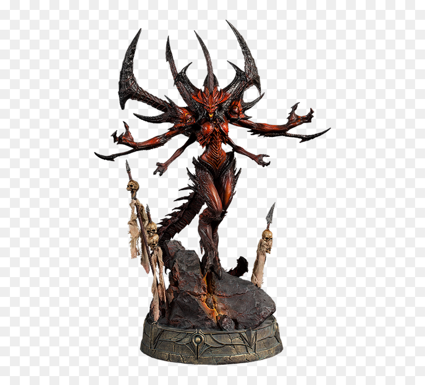 Diablo Statue, HD Png Download - diablo 3 barbarian png