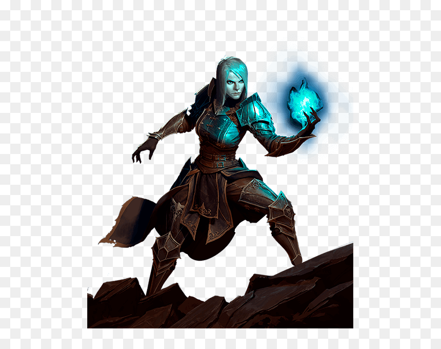 Guild Wars Necromancer Png, Transparent Png - diablo 3 barbarian png