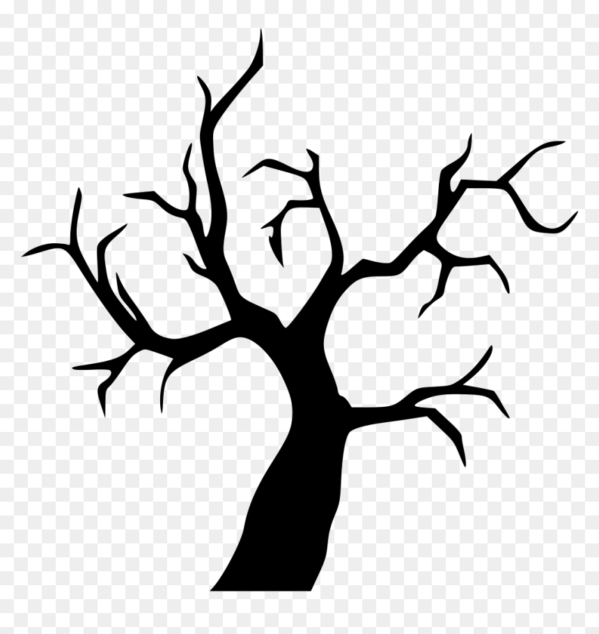 Silueta De Arbol De Terror Clipart , Png Download - Dead Tree Silhouette Png, Transparent Png - ramas de arbol png