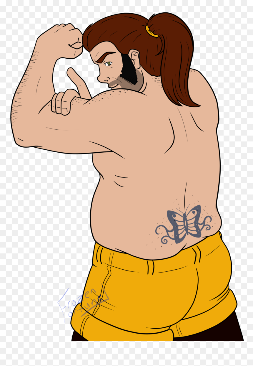 You Got To The Count Of 3 - Cartoon, HD Png Download - tramp stamp png