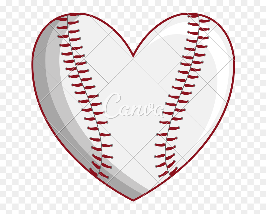 Heart, HD Png Download - baseball png