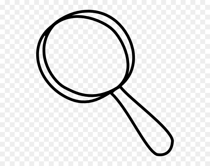 Magnifying Glass Clipart Black And White, HD Png Download - magnifying glass png