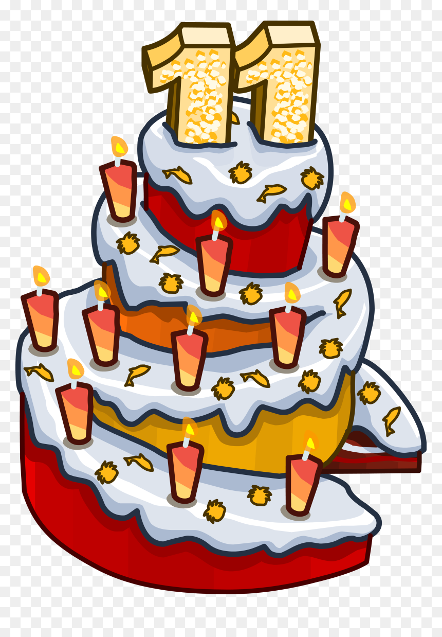 11 Birthday Cake Png, Transparent Png - birthday cake png