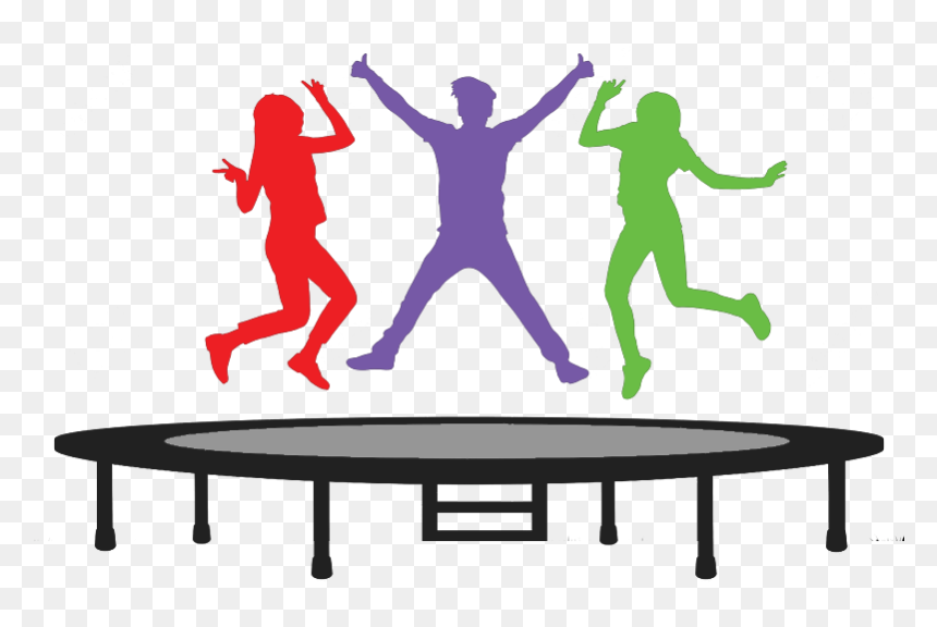 Trampoline Silhouette, HD Png Download - amigos png
