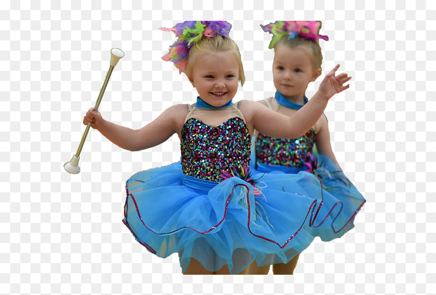 Baton Twirling Little Girls, HD Png Download - baton png