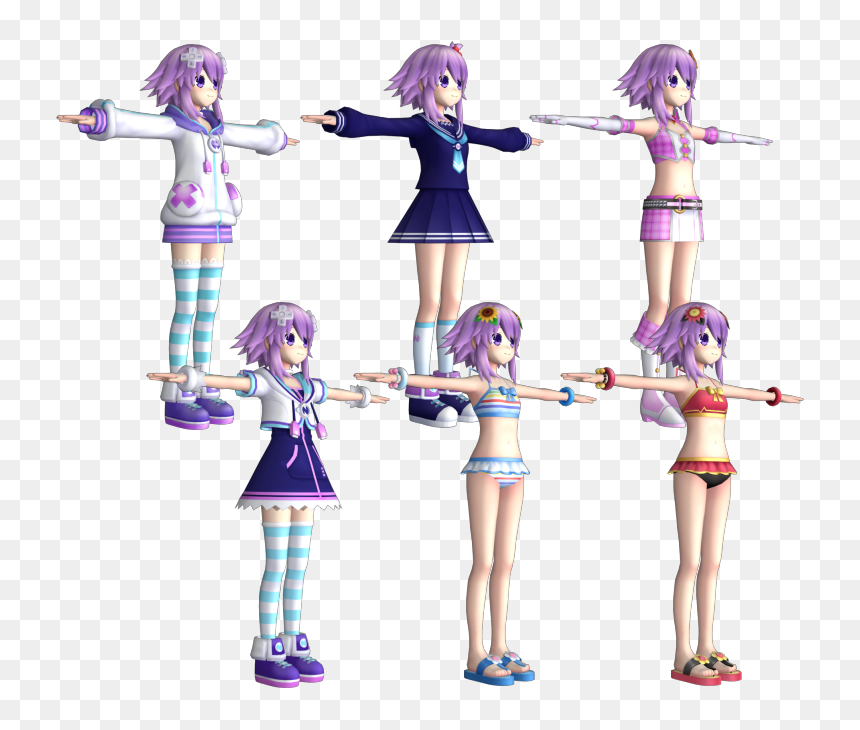 Hyperdimension Neptunia Neptune Model, HD Png Download - hyperdimension neptunia png