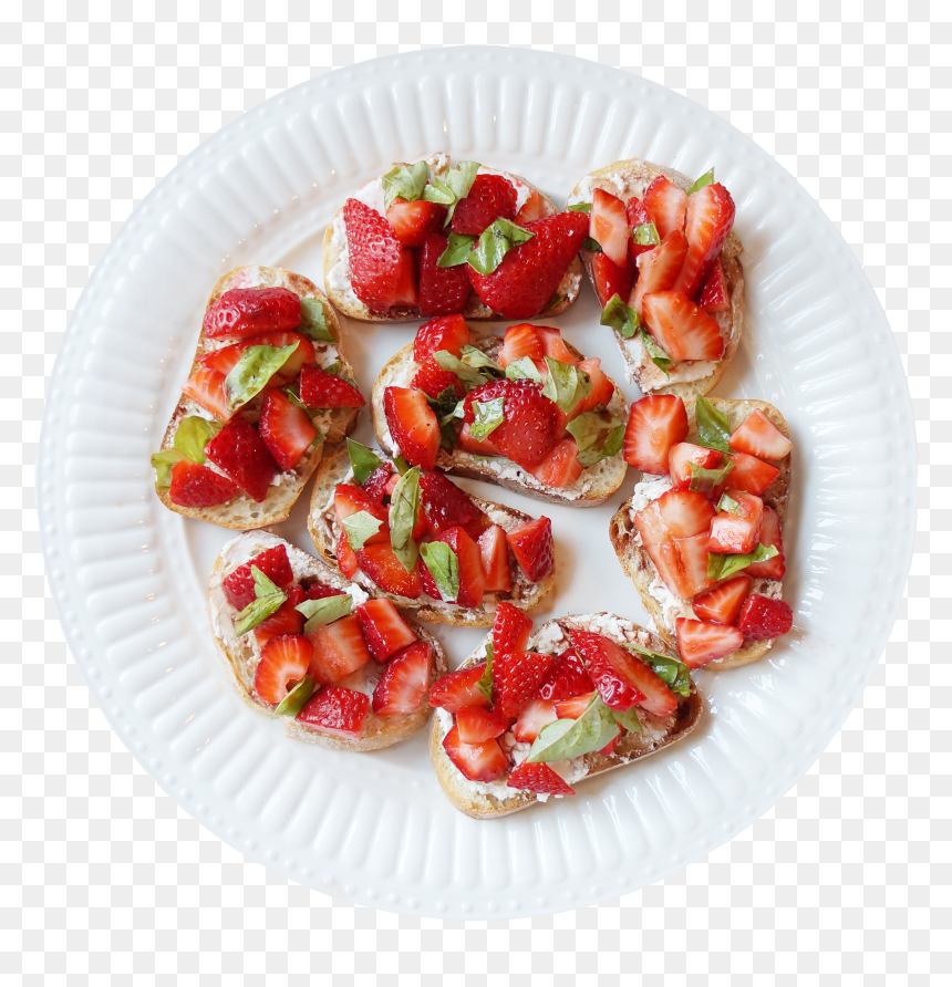 Strawberry, HD Png Download - bruschetta png