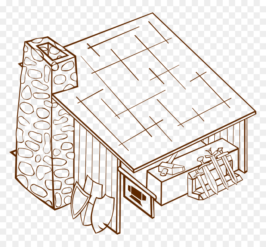 Blacksmith Clipart, HD Png Download - medieval house png