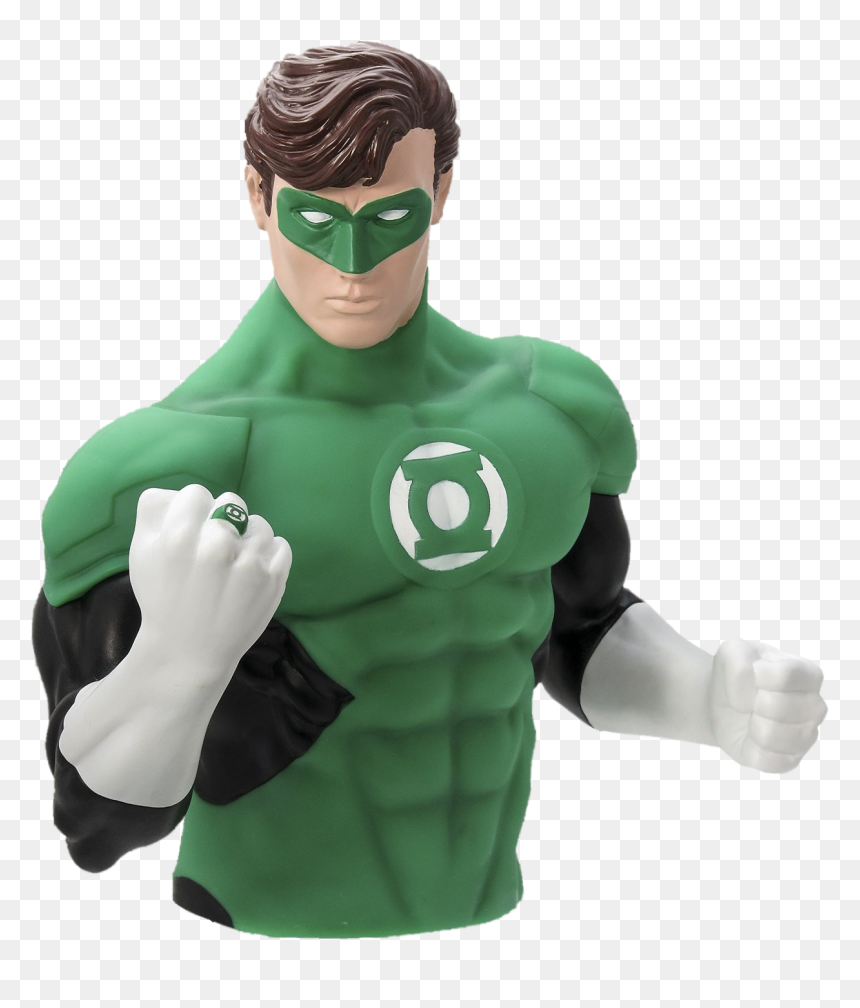 Green Lantern Bust Bank - Green Lantern Bank Bust, HD Png Download - green lantern comic png