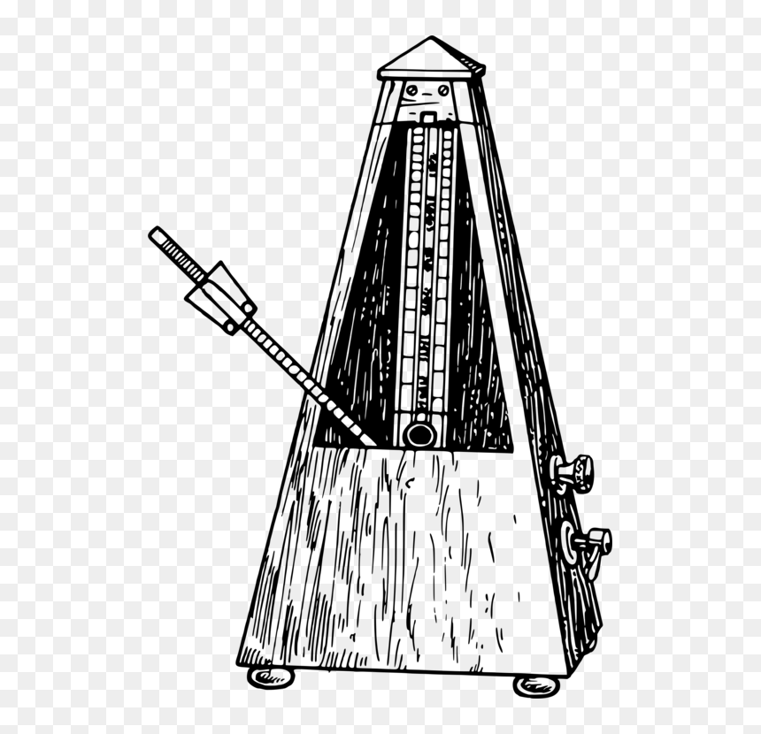 Metronome Drawing, HD Png Download - tempo png