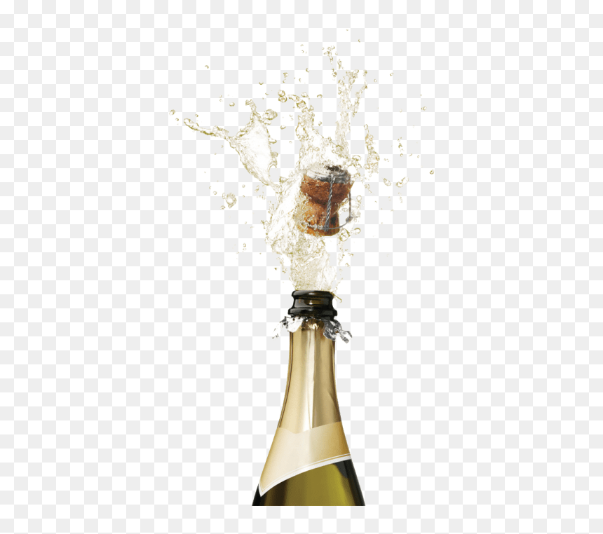 Champagne Sparkling Wine Bottle Fizz - Transparent Champagne Bottle Popping, HD Png Download - fizz png