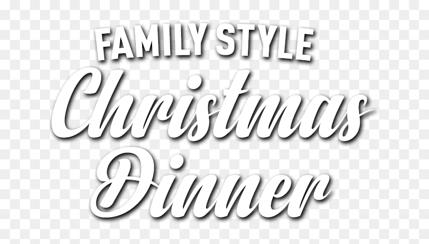Christmas Dinner With B-town - Calligraphy, HD Png Download - christmas dinner png