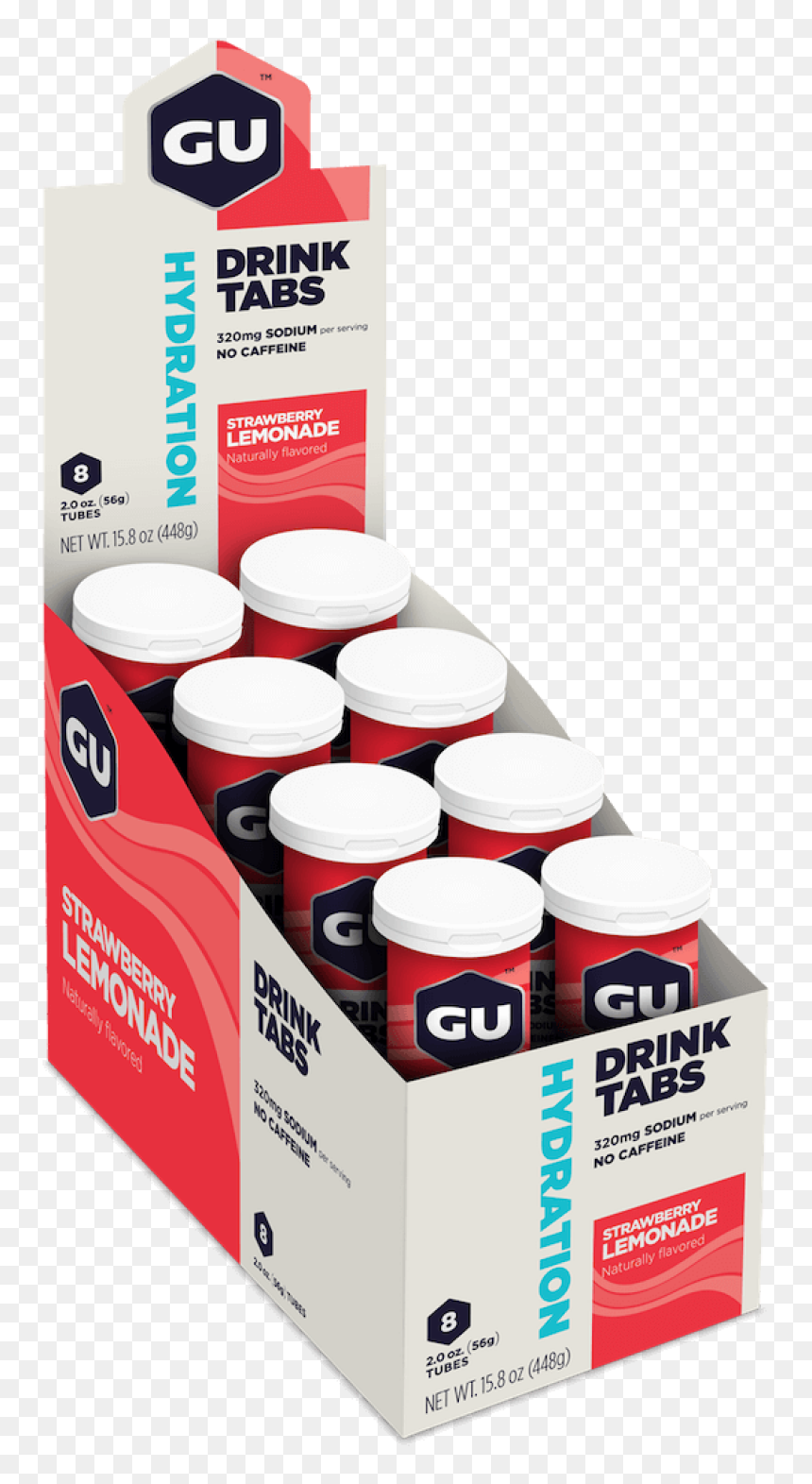 Gu Hydration Drink Tabs Box-strawberry Lemonade - Gu Drink Tabs Hydration, HD Png Download - strawberry lemonade png