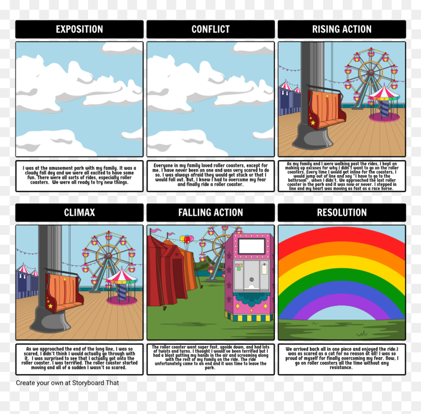 Storyboard Of A Roller Coaster, HD Png Download - storyboard png