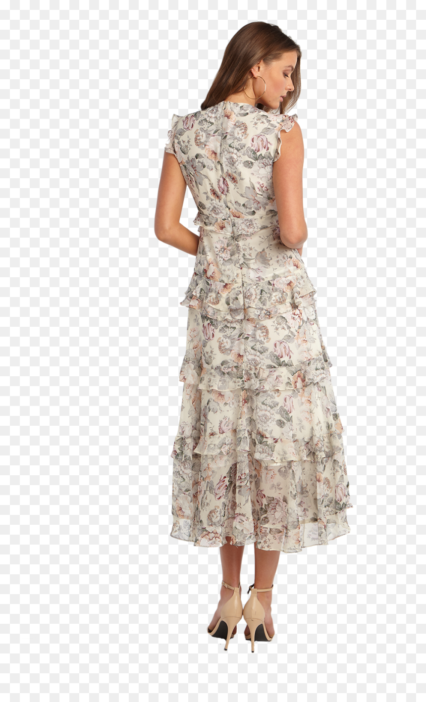 Nelly Floral Dress In Colour Cloud Dancer - Photo Shoot, HD Png Download - nelly png