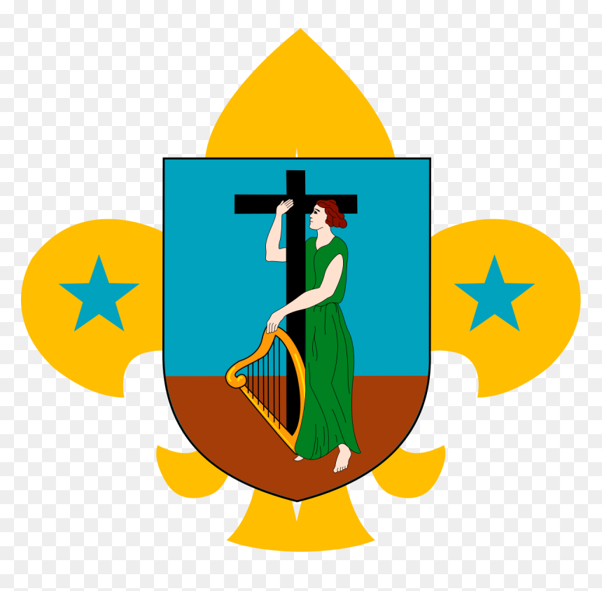 National Flag Of Montserrat, HD Png Download - scout face png