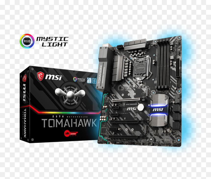 Msi Z370 Tomahawk Motherboard, HD Png Download - tomahawk missile png