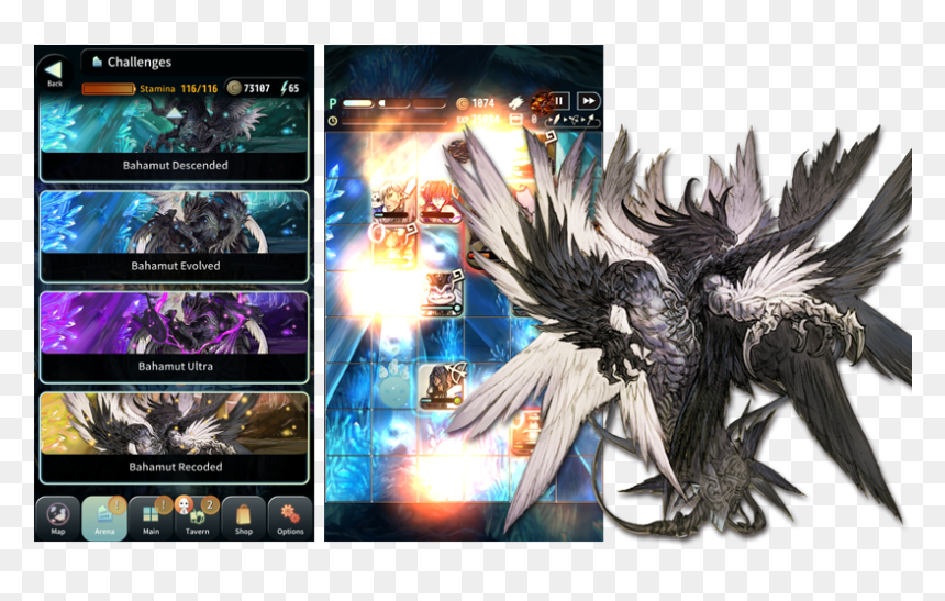 0825 Bahakokuchi En - Terra Battle 2 Monsters, HD Png Download - bahamut png