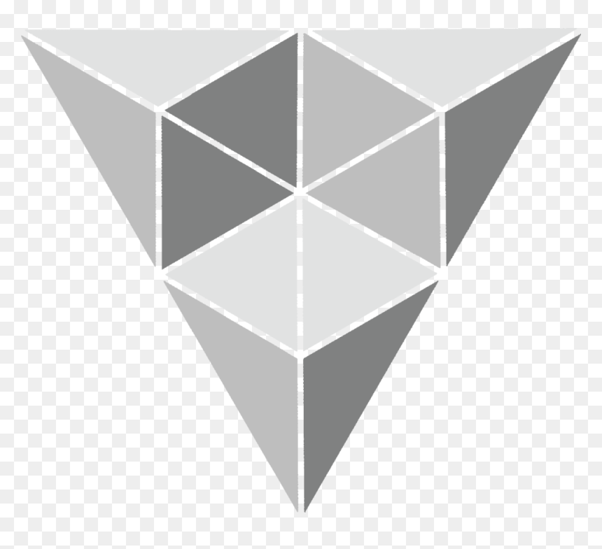 Tetrahedron - Grey, HD Png Download - star tetrahedron png