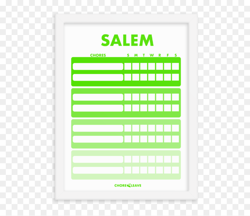 Personalized Chore Chart, HD Png Download - chores png