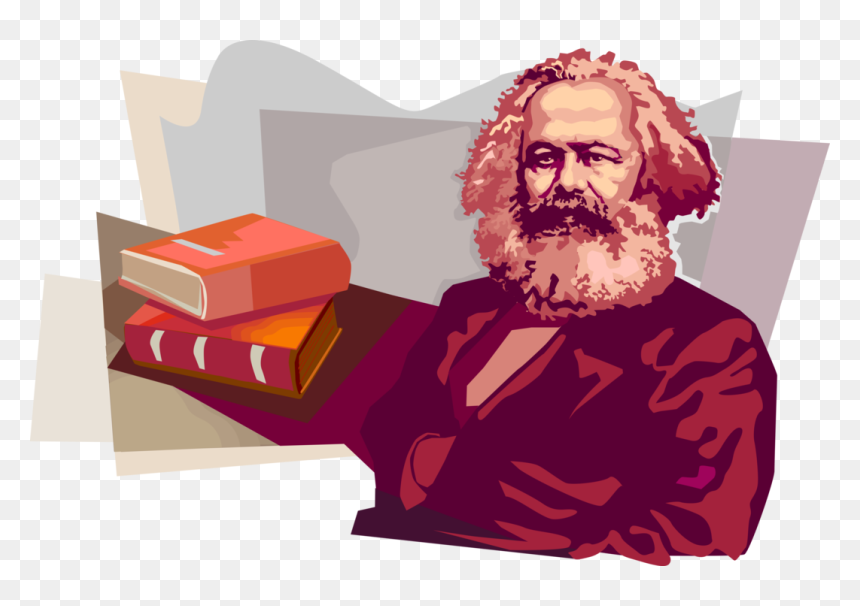 Vector Illustration Of Karl Heinrich Marx, German Philosopher, - Transparent Karl Marx Clipart, HD Png Download - communist manifesto png