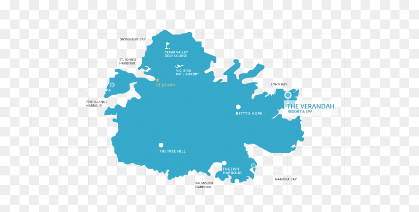 Antigua And Barbuda Shape, HD Png Download - caribbean map png