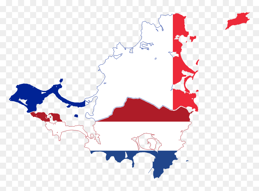 Flag Map Of Saint Martin & Sint Maarten (dutch) - Saint Martin Capital City, HD Png Download - caribbean map png