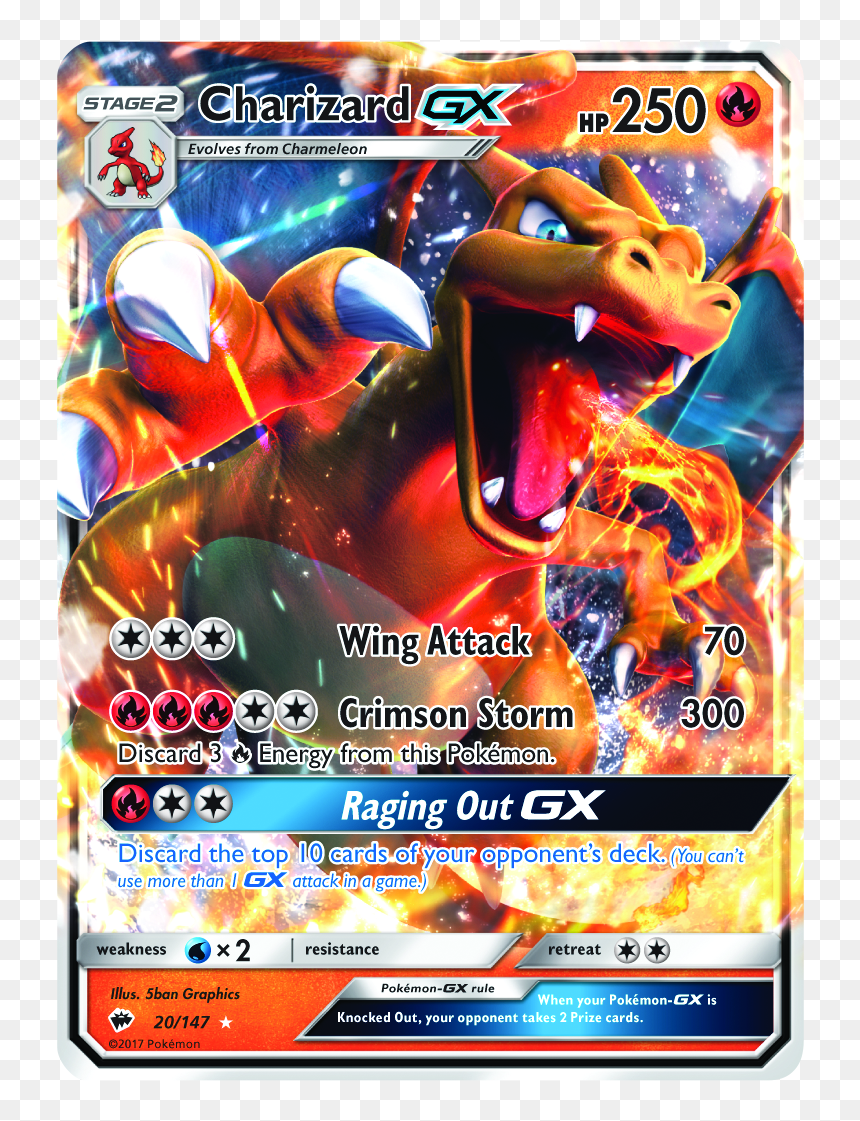 Charizard Gx Indonesia, HD Png Download - mega houndoom png