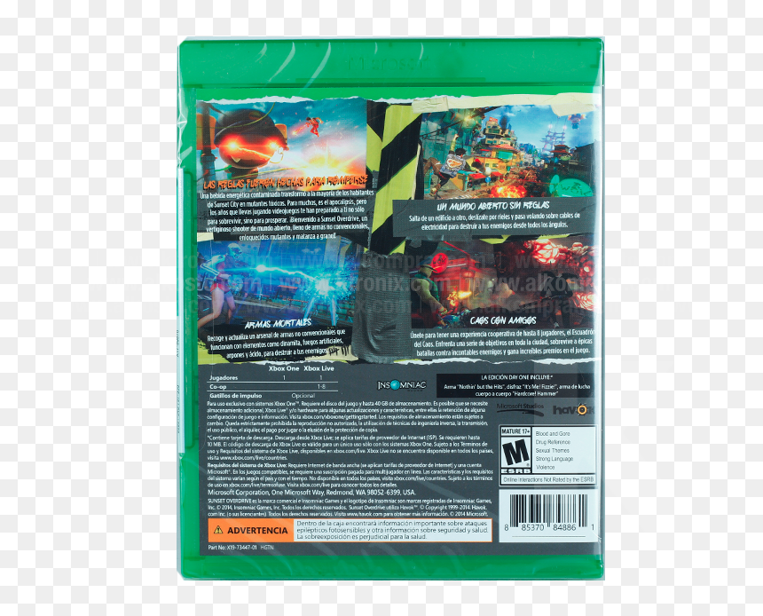 Video Juego Xbox One Sunset Overdrive - Sunset Overdrive Disco, HD Png Download - sunset overdrive png
