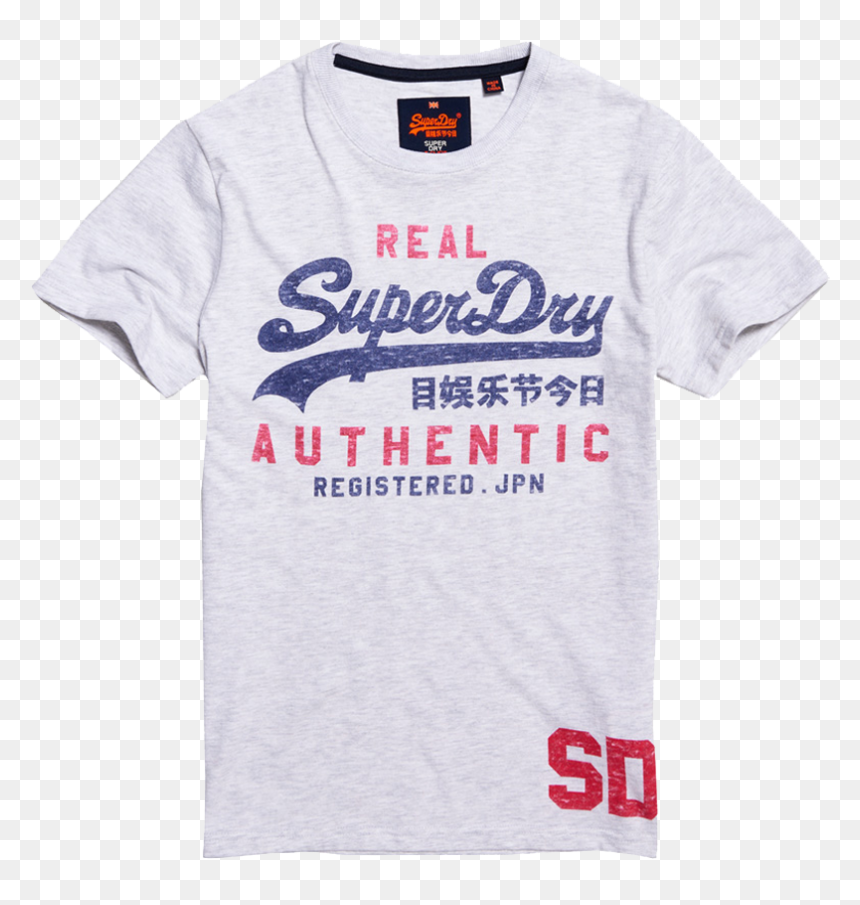 Superdry Men"s Vintage Authentic Duo Tee Ice Marl - Superdry, HD Png Download - superdry logo png