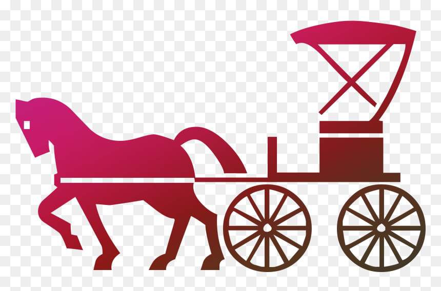 Horse And Buggy Clip Art Carriage Horse-drawn Vehicle - Horse And Carriage Cartoon, HD Png Download - amish png