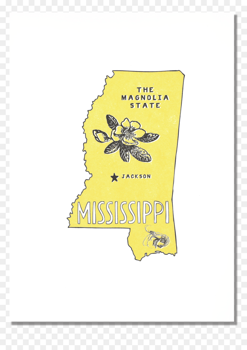 Mississippi State Print - Illustration, HD Png Download - state of mississippi png