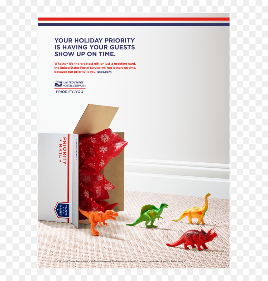 Usps Ad1 - Tyrannosaurus, HD Png Download - united states postal service logo png