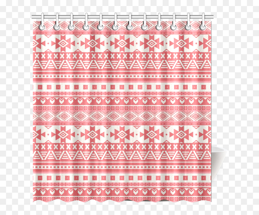 Fancy Tribal Border Pattern 08 Red Shower Curtain 69"x70" - Art Paper, HD Png Download - fancy pattern png