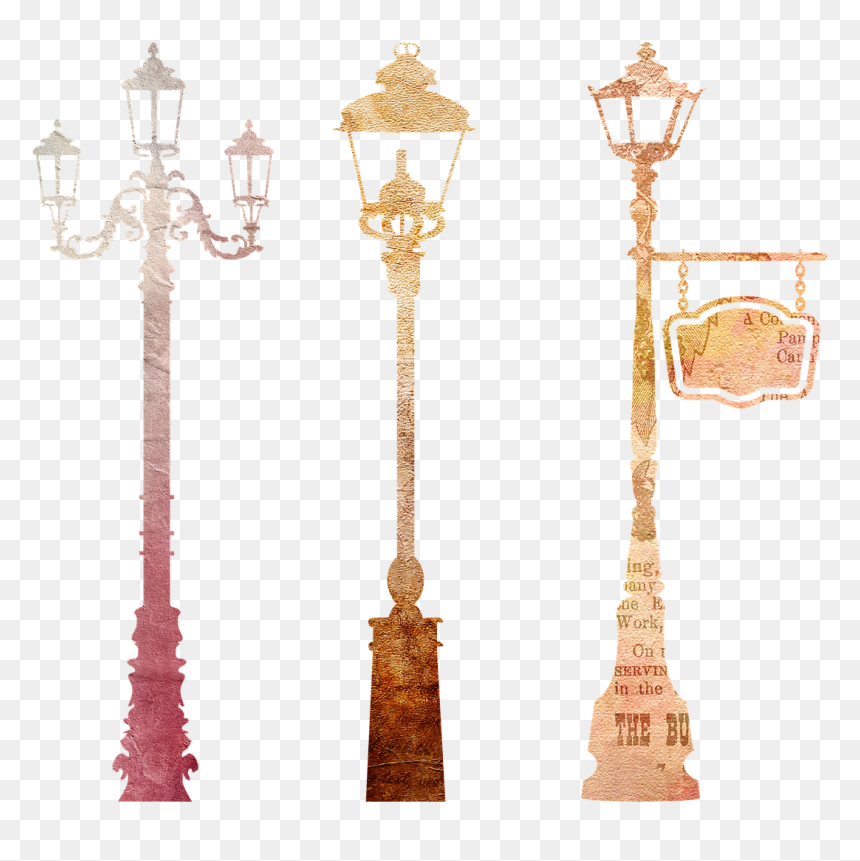 Candiles De La Calle Dibujos, HD Png Download - streetlamp png