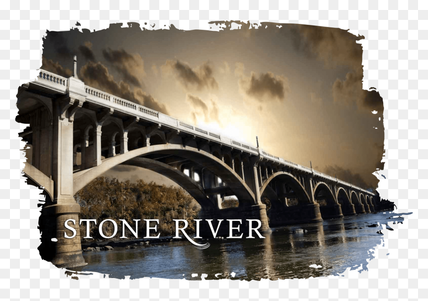 Ambient Media, Sc At Stone River - Arch Bridge, HD Png Download - river stone png