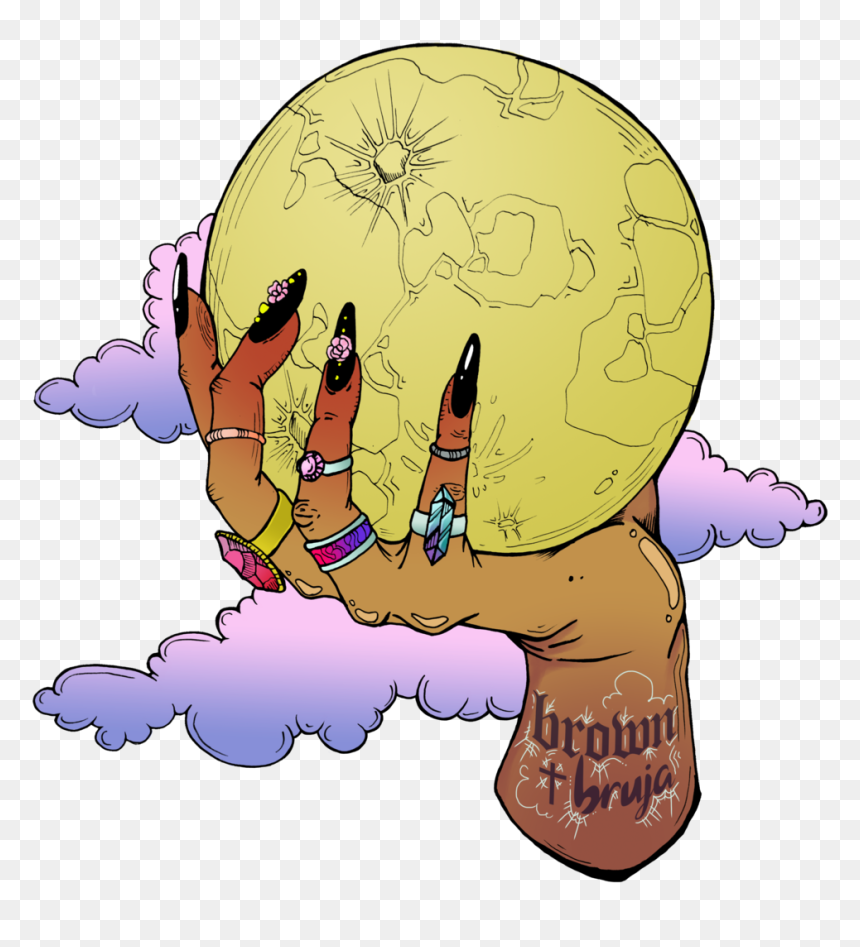 Brownandbruja Moon, HD Png Download - bruja png