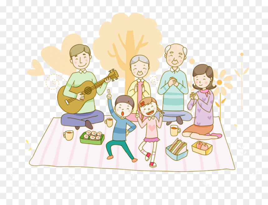 Cartoon, HD Png Download - family picnic png
