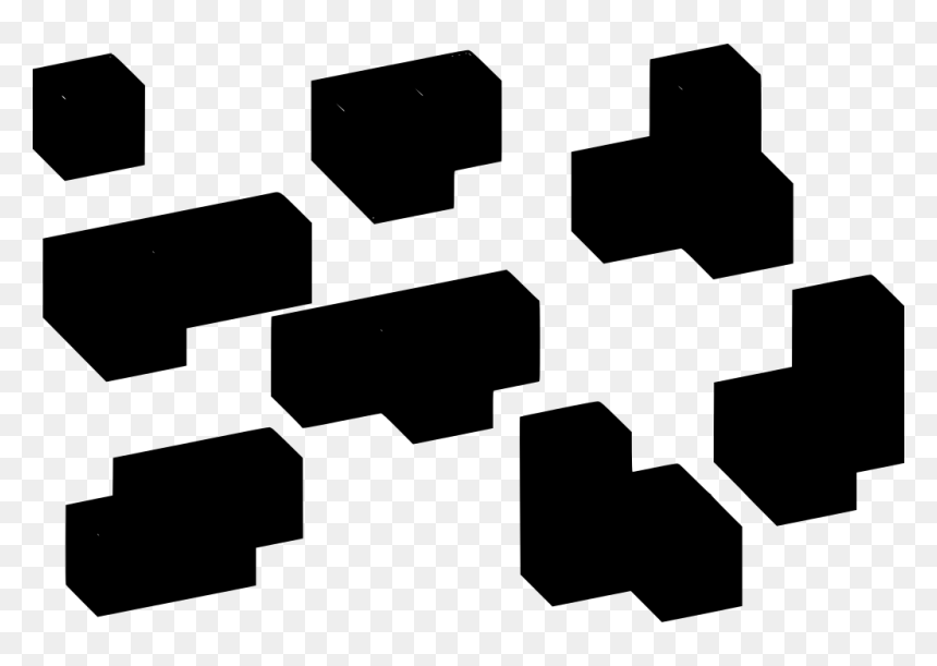 Tertris Clip Art No Background, HD Png Download - tetris pieces png