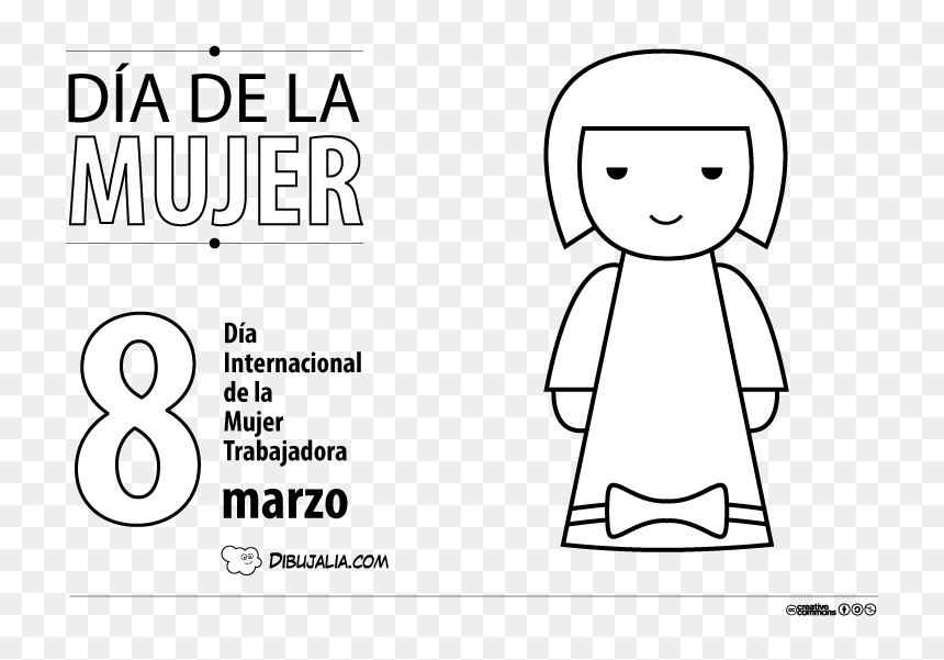 Poster Para El Día De La Mujer - Made In Japan, HD Png Download - mujer dibujo png