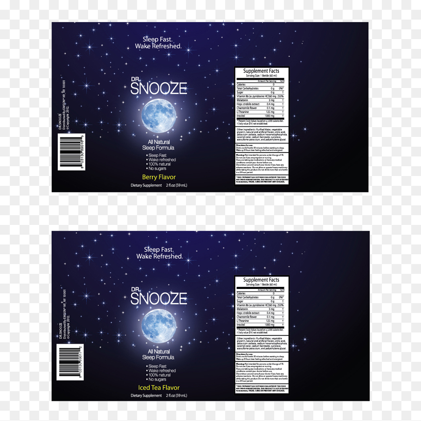 Snooze Bottle Label, HD Png Download - bottle label png